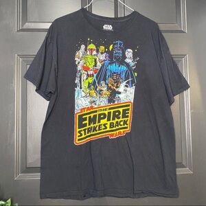 Fifth Sun Star Wars The Empire Strikes Back Black Short Sleeve Tee Size XL